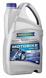 Полусинтетическое моторное масло RAVENOL Motobike 4-T Ester SAE 10W-40 фотография 1