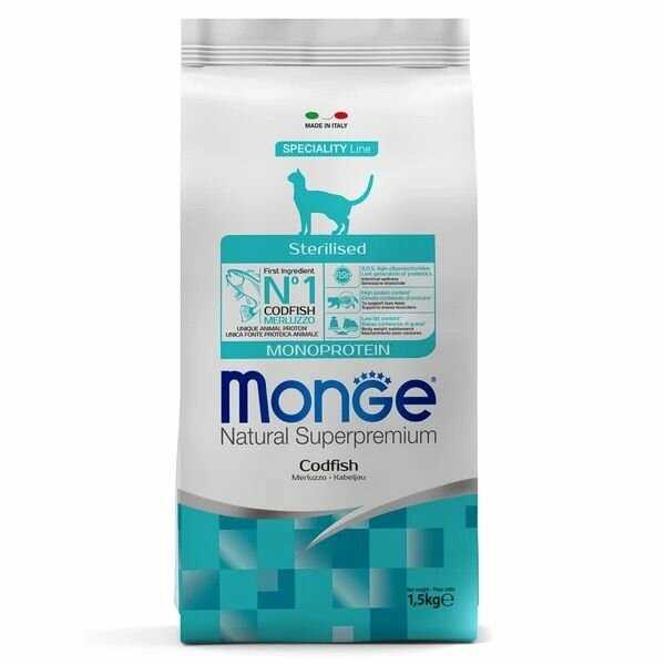 Корм Monge Natural Superpremium Monoprotein (с уткой) фотография 16