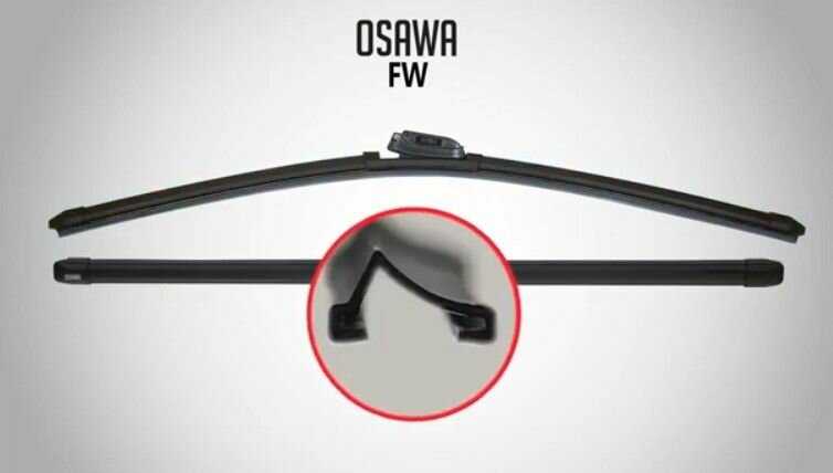Бескаркасные стеклоочистителя Osawa для Fiat Ducato III (Push Button 19 мм) фотография 9