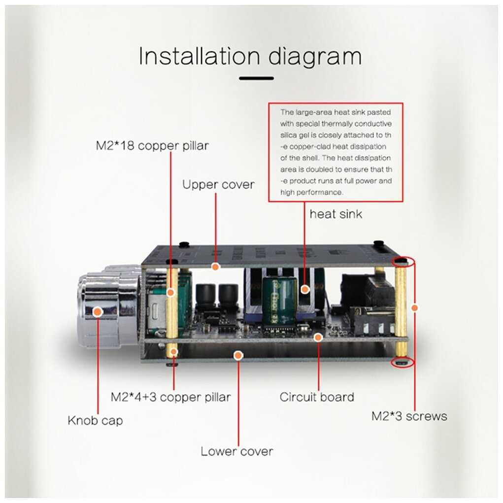 Цифровой аудио усилитель XY S100L [2.1 50W x2 + 100W] фотография 7