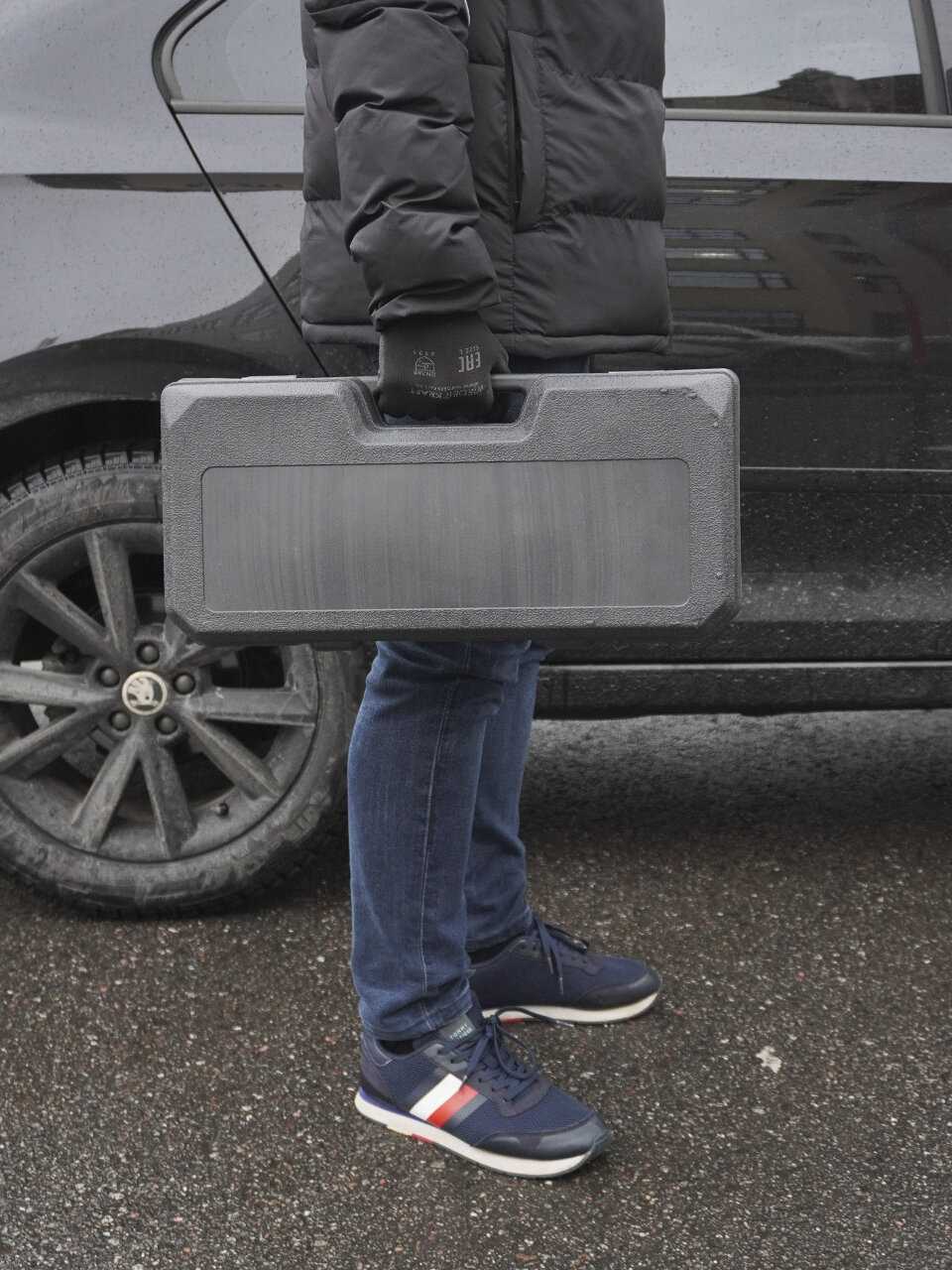 Домкрат подкатной гидравлический низкопрофильный 3 тонны (OPT-7450) фотография 23