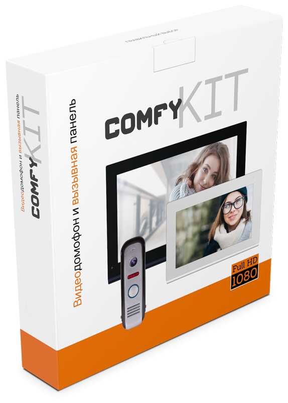 Комплект WIFI видеодомофона COMFY 10 DARK FHD WIFI KIT фотография 6
