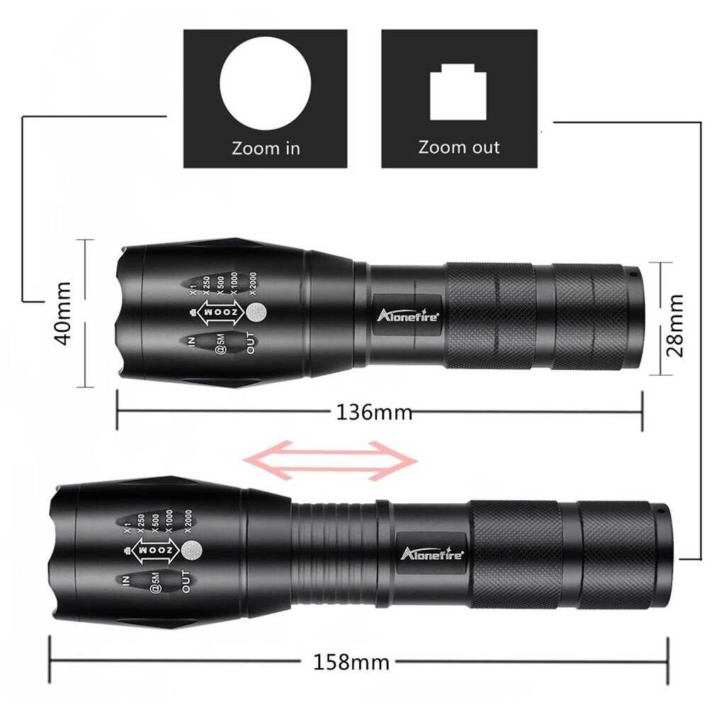 Фонарь ручной светодиодный с ZOOM фотография 12