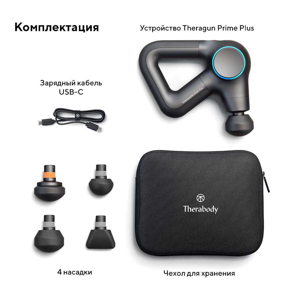 Перкуссионный массажер Therabody Theragun Prime Plus (ER-QL-00001) фотография 1