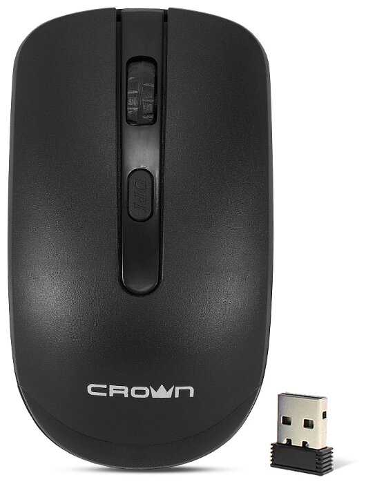 Мышь CROWN CMM-336W Black USB