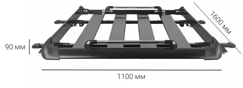 Грузовая корзина-багажник CARCAM ROOF RACK (RR512AL7C-M) фотография 2