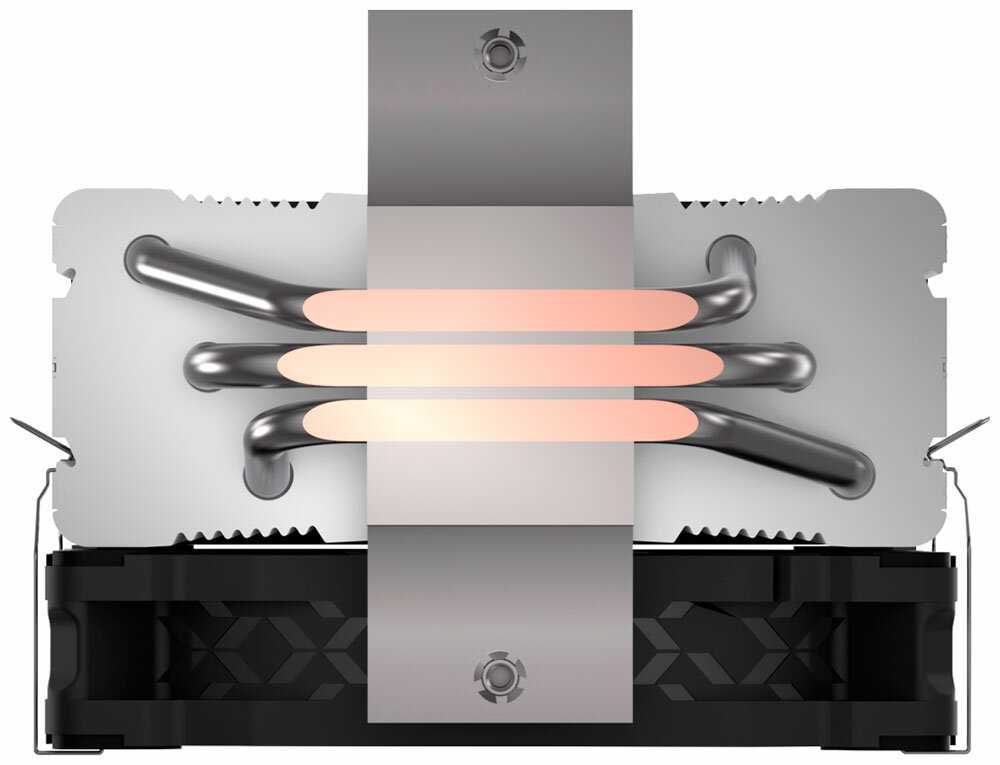 Кулер PentaWave PC-Z03E [205W/120mm/600-1750rpm/ARGB/3 теп. трубки, S115х/1200/1700/AMx] фотография 5