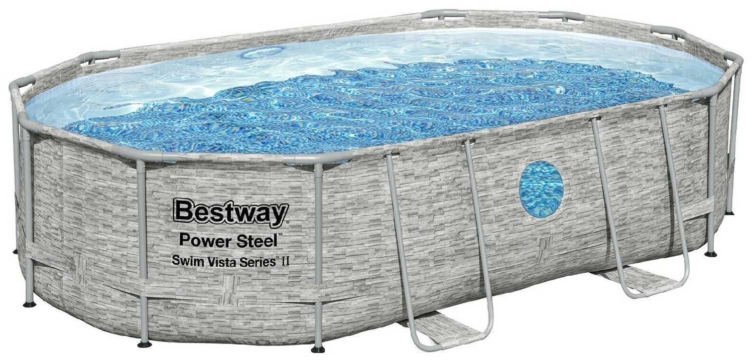 Каркасный бассейн Bestway Power Steel Swim Vista Series II фотография 8
