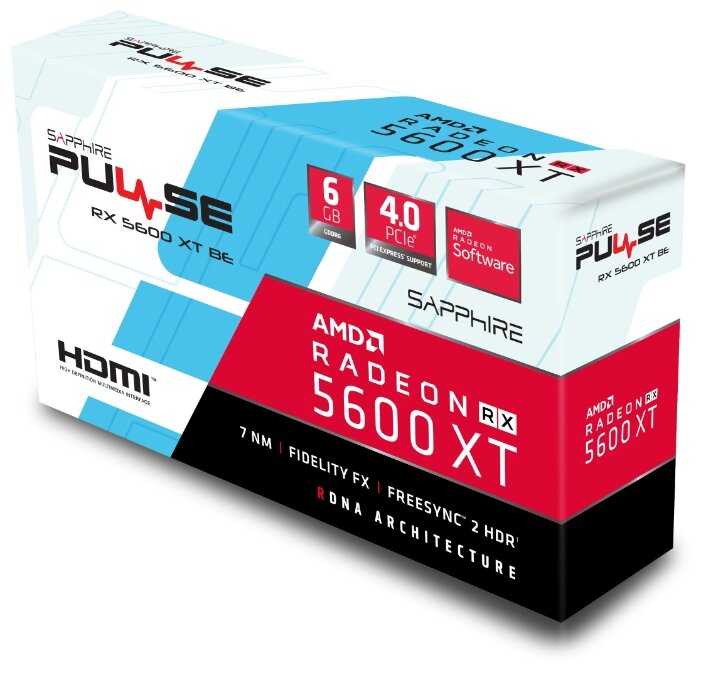 Видеокарта Sapphire PULSE Radeon RX 5600 XT BE 6GB GDDR6 (11296-05-20G) фотография 5