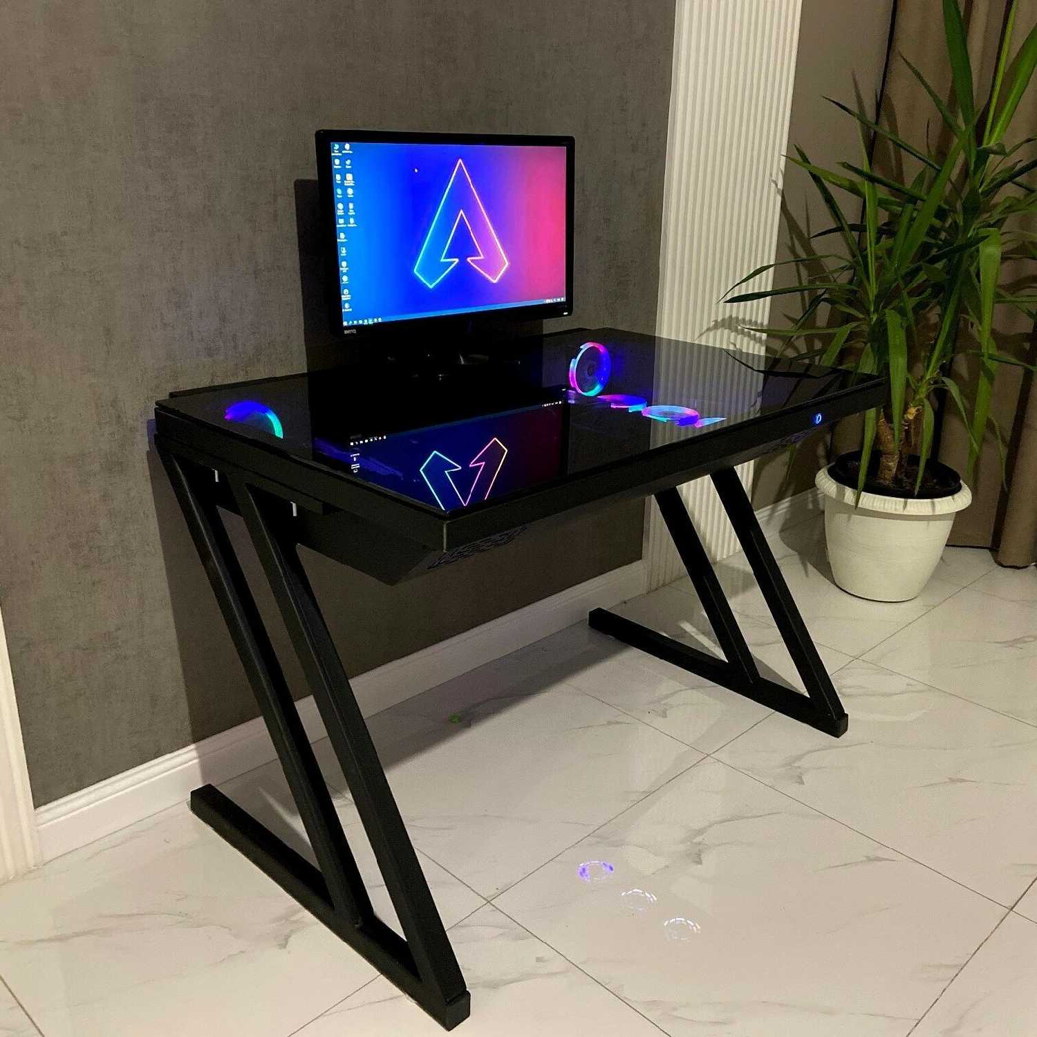 Игровой компьютерный стол Skeptic Black (ПК в столе)
