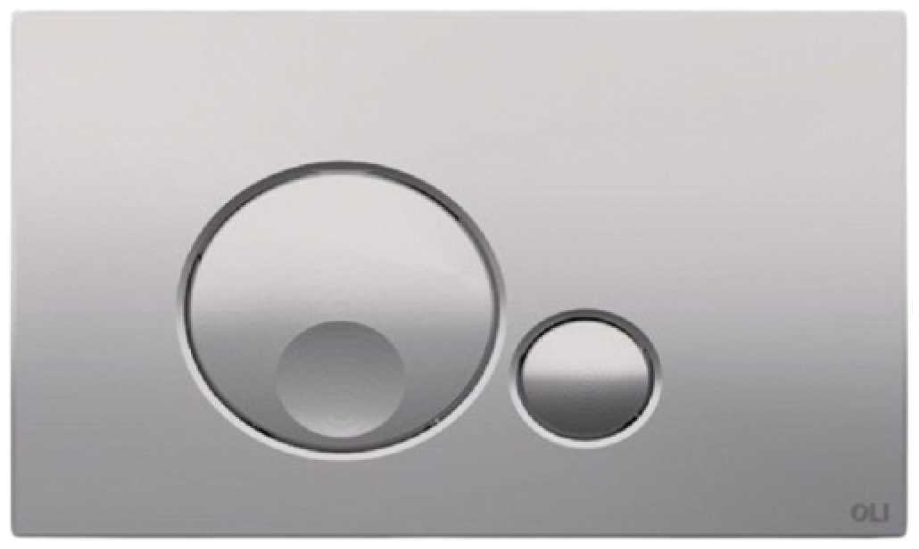 Панель механическая двойная OLI Globe, пластик, хром матовый