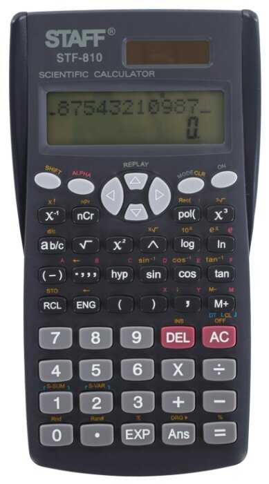 Калькулятор научный STAFF STF-810 фотография 10
