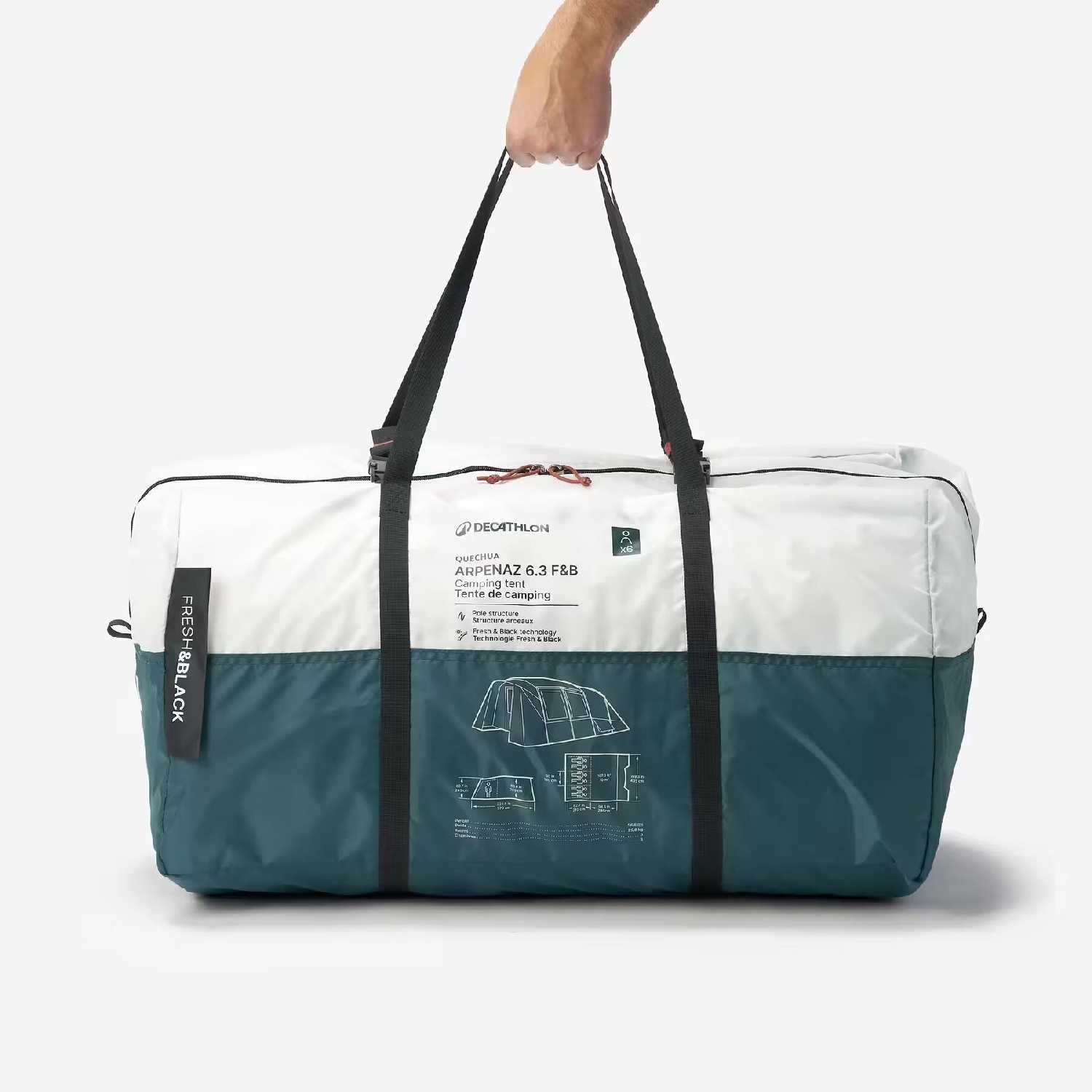 Палатка для кемпинга Quechua Arpenaz 6.3 (F&B-6) фотография 24