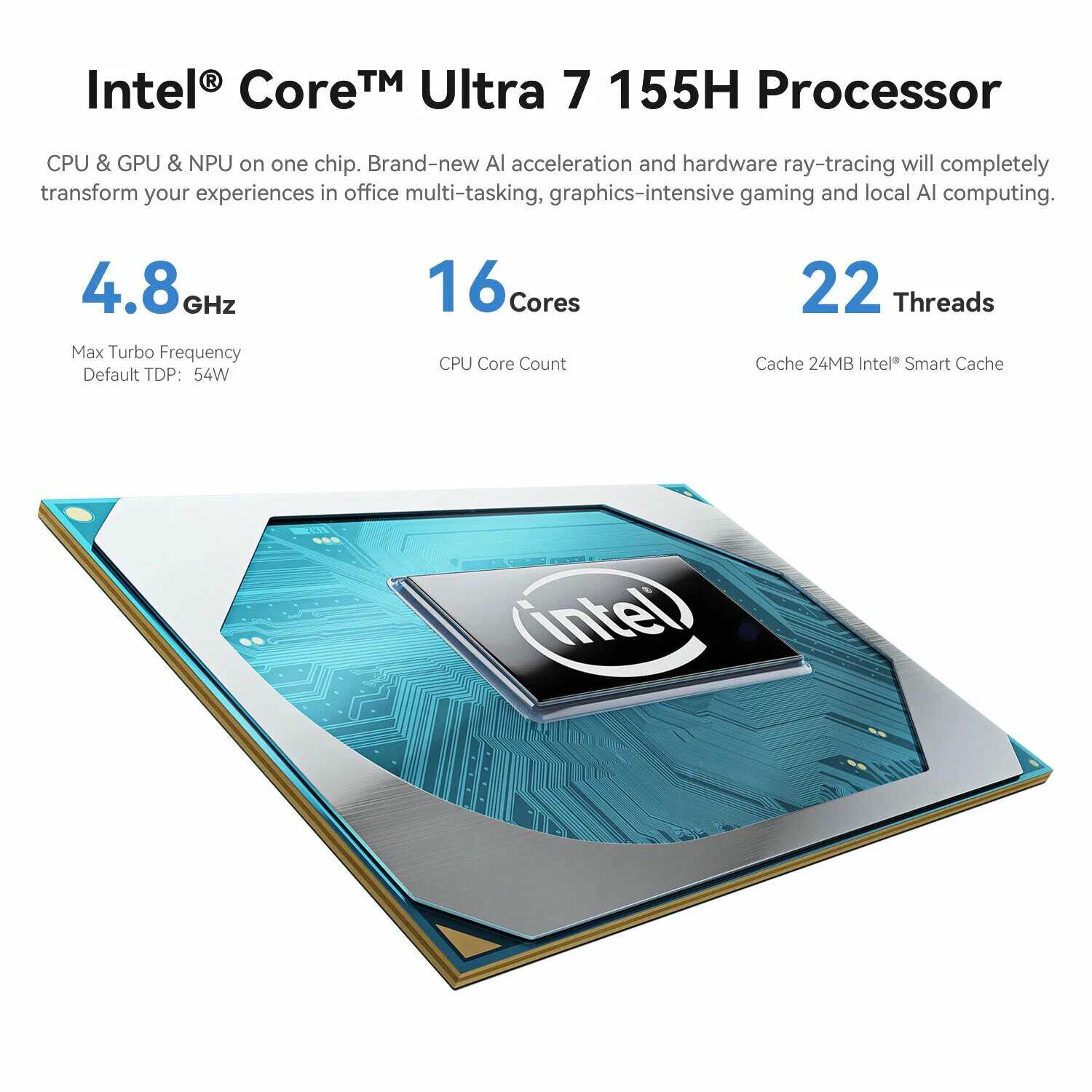 Мини ПК Beelink GTi14 (Intel Core Ultra 7 155H, 32ГБ/1ТБ) фотография 5