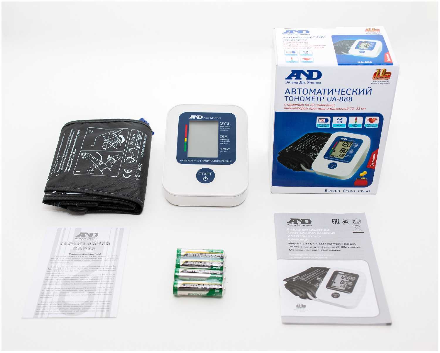 Тонометр AND UA-888E фотография 2
