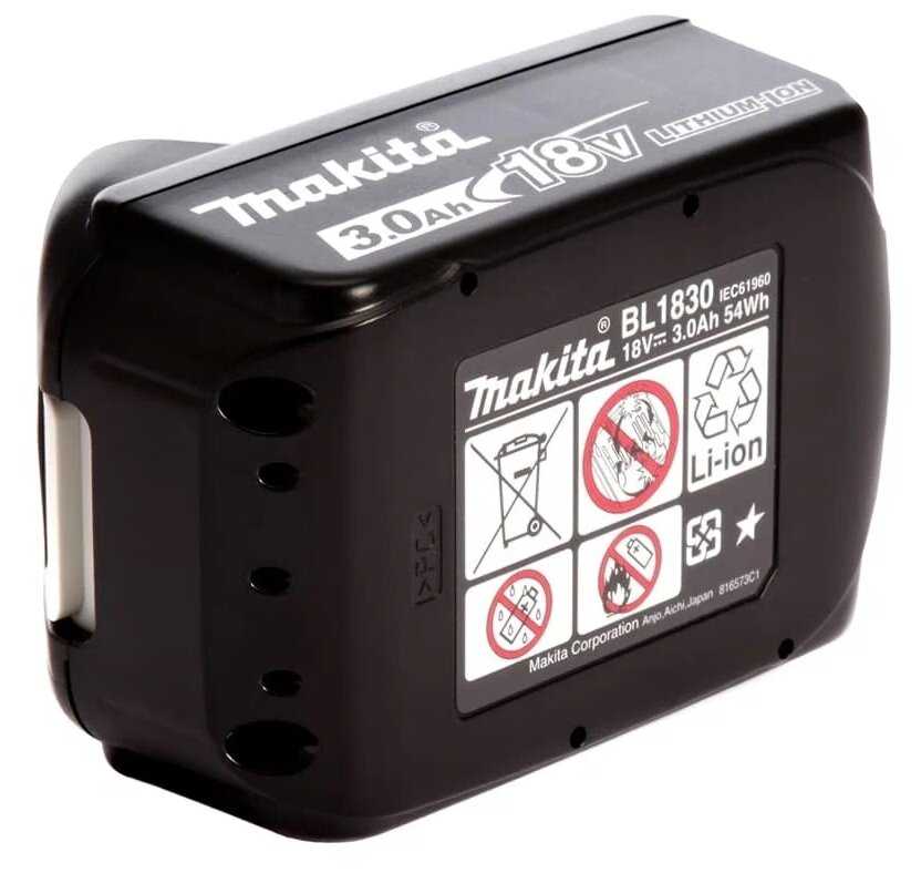 Аккумулятор Makita 632G12-3 Li-Ion 18 В фотография 3