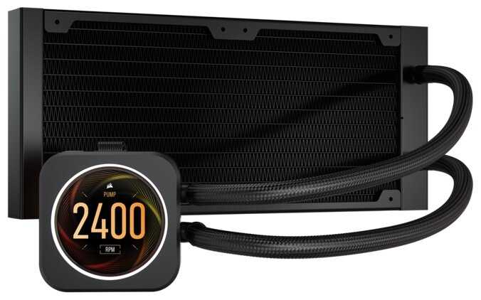 Система водяного охлаждения для процессора Corsair iCUE H100i ELITE 240 мм фотография 1