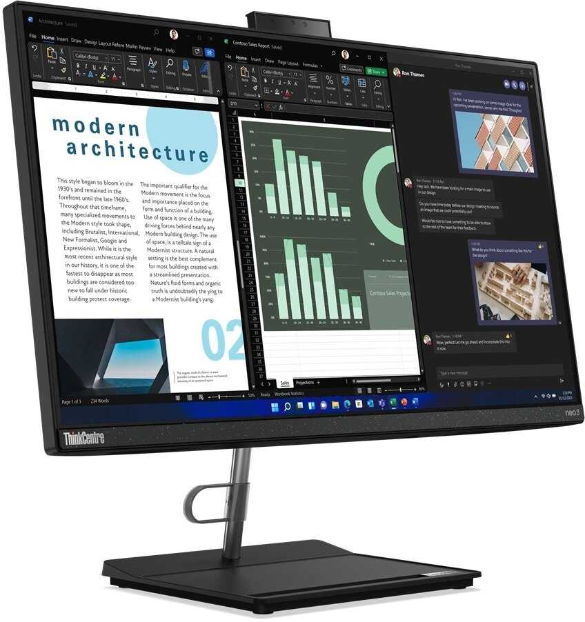 Моноблок Lenovo ThinkCentre Neo 30a фотография 1