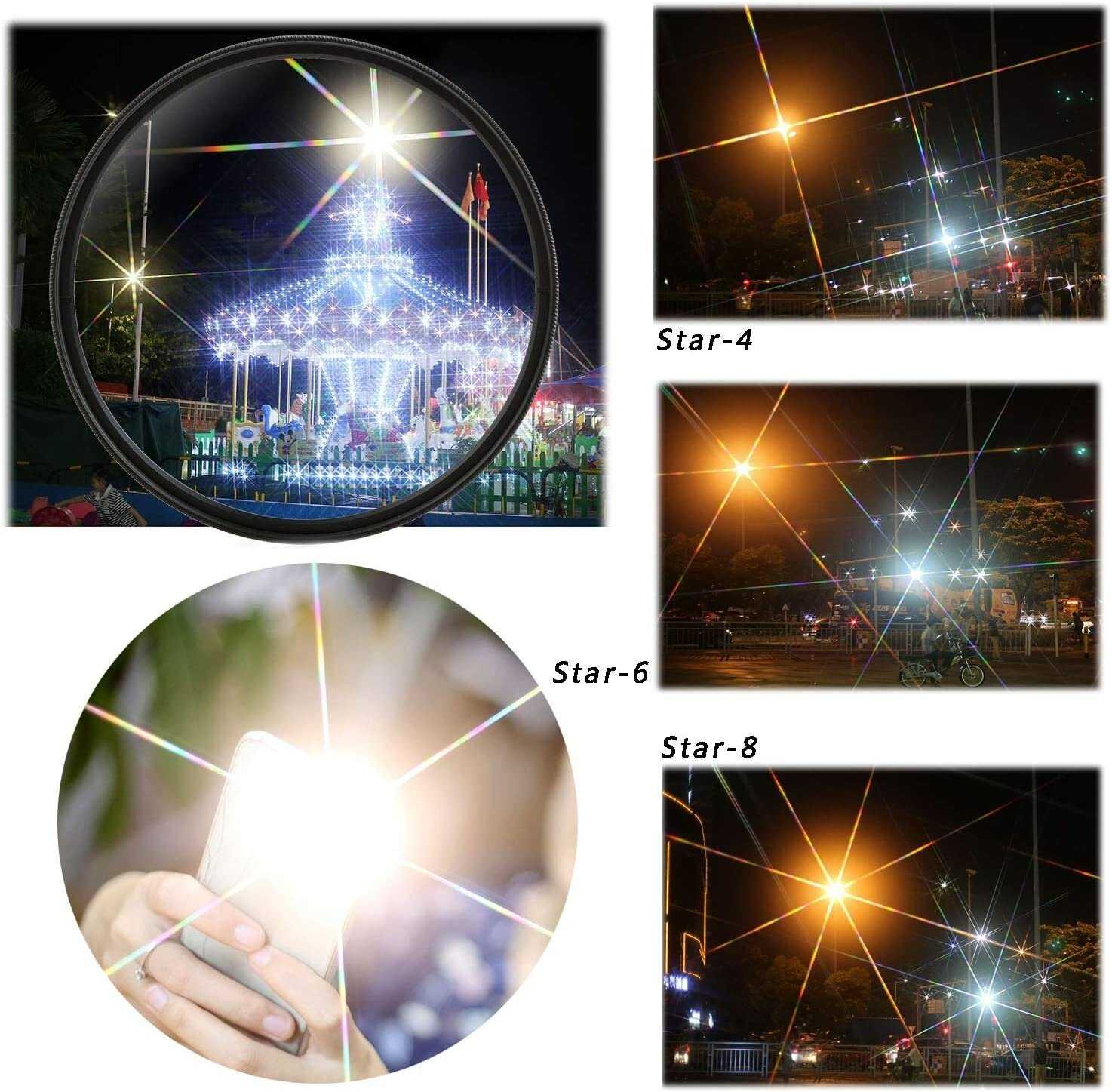 Набор звездных фильтров 52мм (Star 4 + 6 + 8) фотография 2