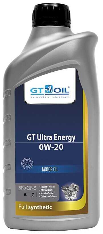 Синтетическое моторное масло GT OIL GT Ultra Energy 0W-20