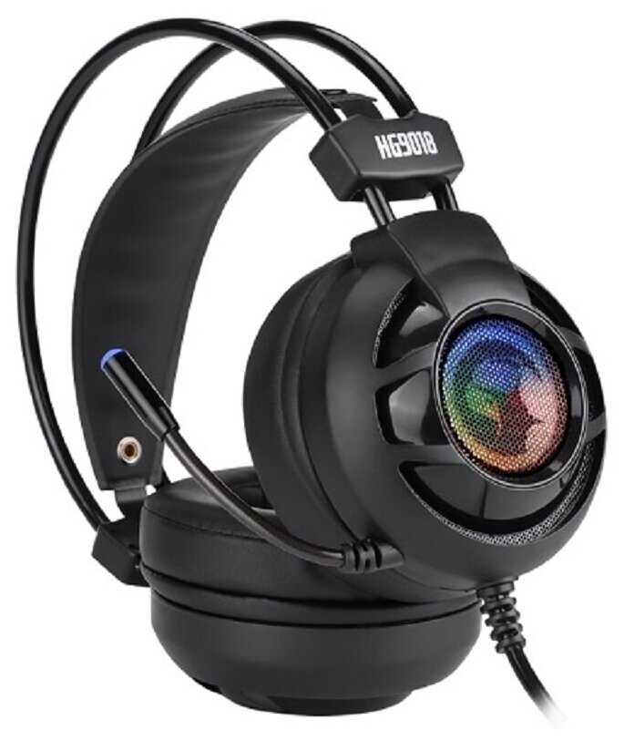 Наушники игровые MARVO HG9018 с микрофоном, проводные полноразмерные, 2.4 метра, чёрный фотография 1