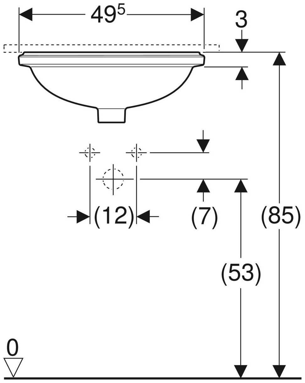 Раковина GEBERIT Variform 500.748.01.2 фотография 3