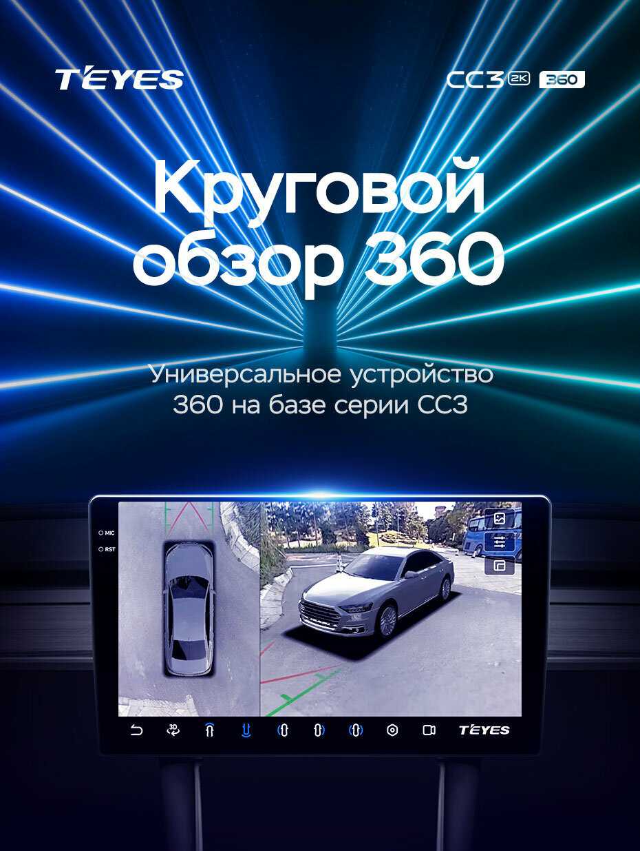 Автомагнитола Teyes 360° CC3 (2k-display) фотография 7