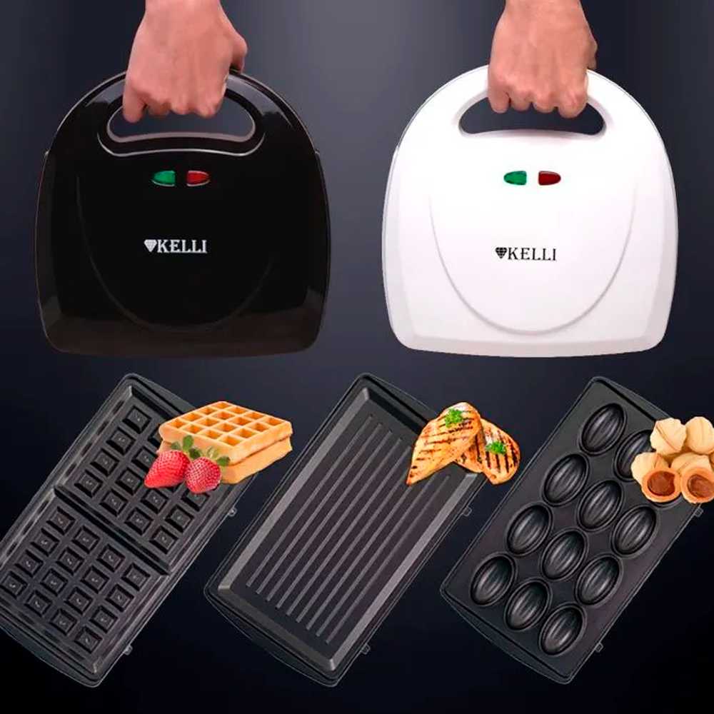 Мультипекарь-вафельница Kelli KL-1701 фотография 9