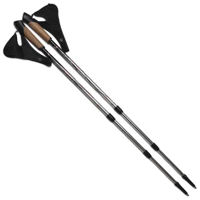 Палки для скандинавской ходьбы со сменными комплектующими телескопические MANGO Телескопические алюминиевые в наборе с аксессуарами, чехлом и шагомером фотография 11