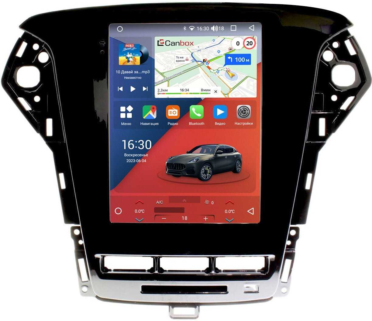 Штатная магнитола Ford Canbox H-Line (Tesla) 9.7
