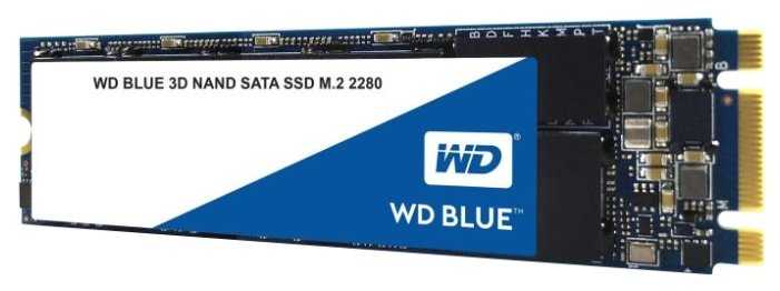 Твердотельный накопитель Western Digital WD Blue SATA 1000 ГБ M.2 WDS100T2B0B фотография 1