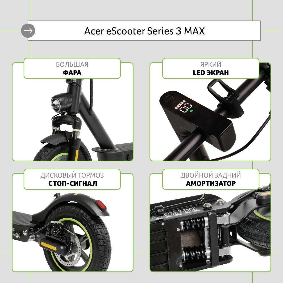 Электросамокат Acer ES Series 3 Max (AES203) фотография 13