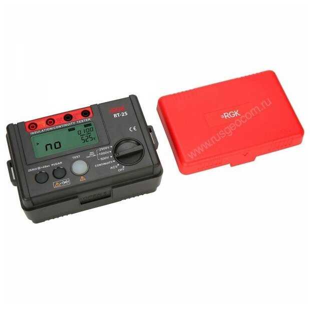 Мегаомметр цифровой RGK RT-25 фотография 8