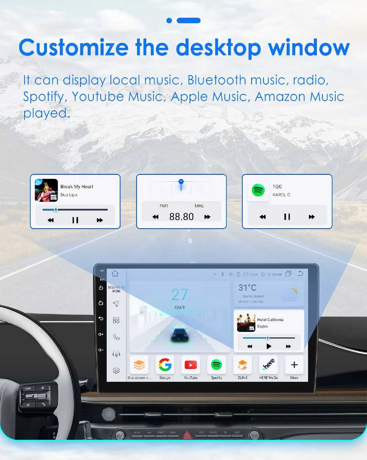 Автомагнитола Carplay Android для Volkswagen VW Touareg Multivan T5 Transporte 2004-2011 (7862) фотография 23