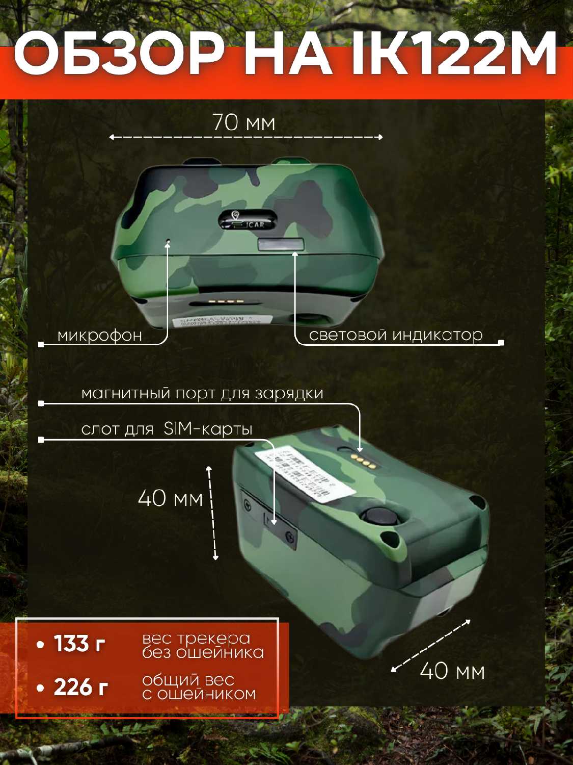 GPS/Glonass трекер IK122М PRO 4G LTE (IK122М) фотография 3