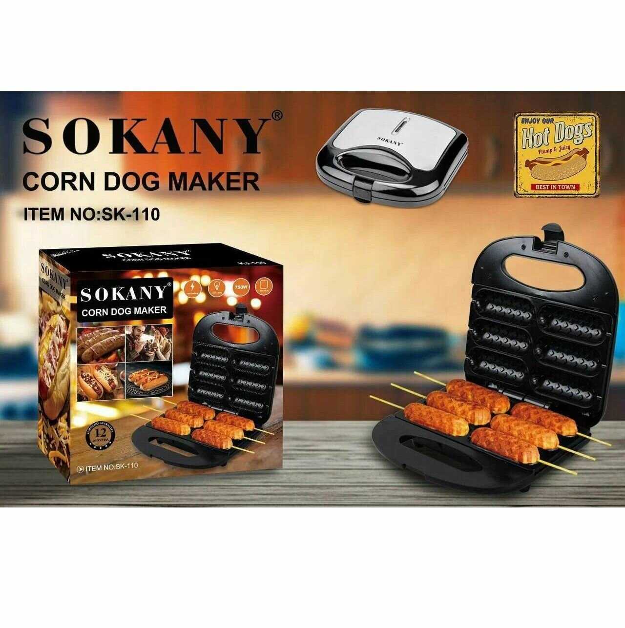 Вафельница для хот-догов SOKANY (110) фотография 14