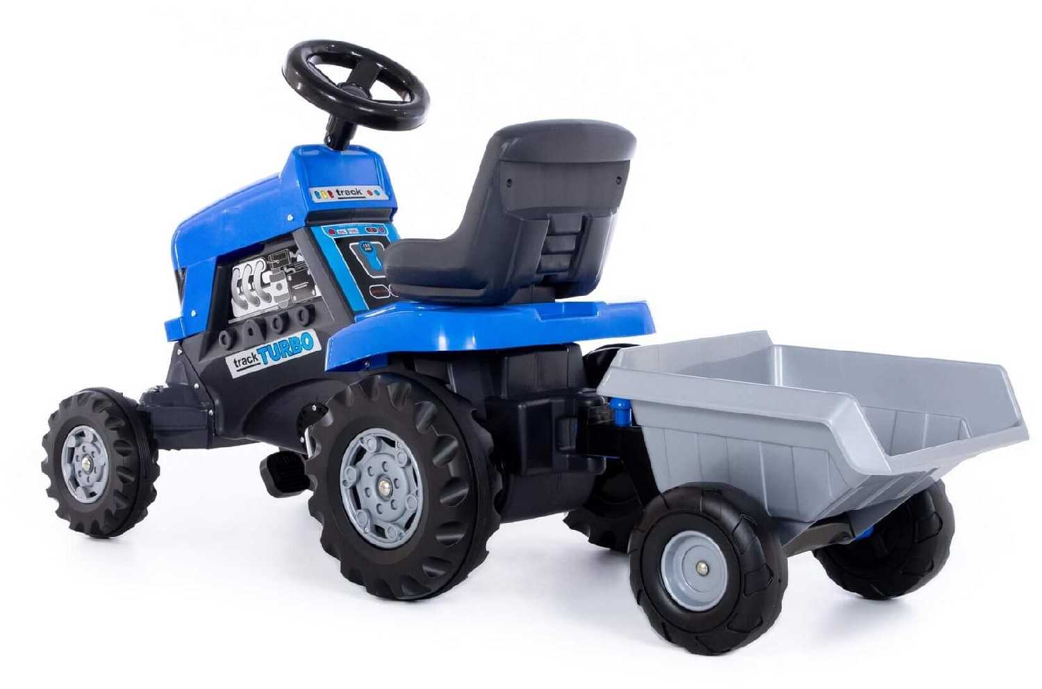 Веломобиль Полесье Трактор Turbo с полуприцепом фотография 2