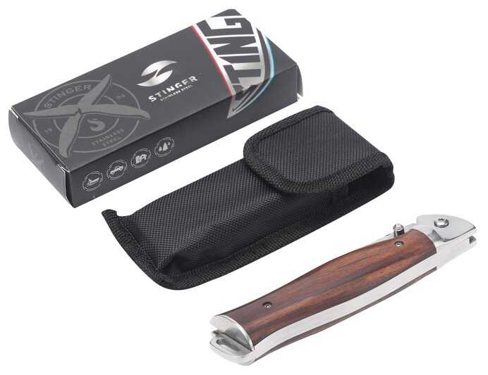 Нож складной STINGER FK-9903 с чехлом фотография 3