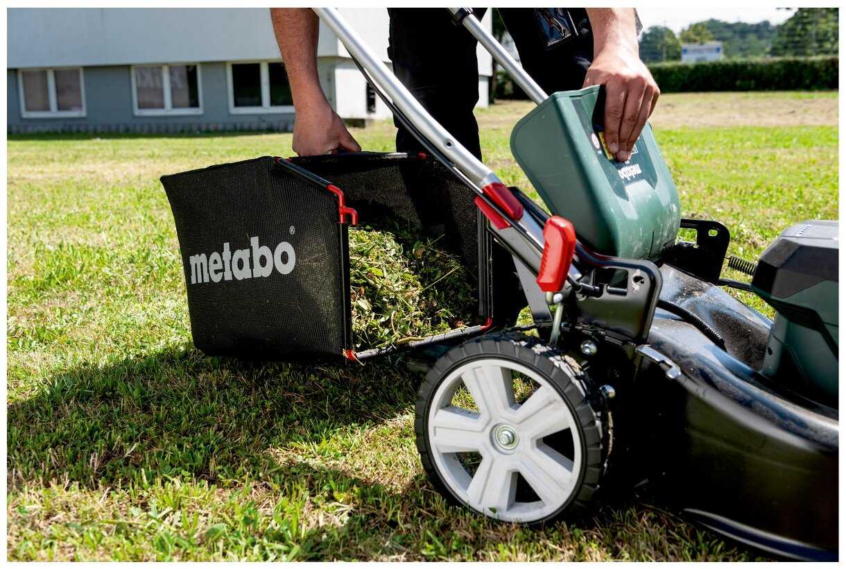 Аккумуляторная газонокосилка Metabo RM 36-18 LTX BL 46 (601606850) фотография 4