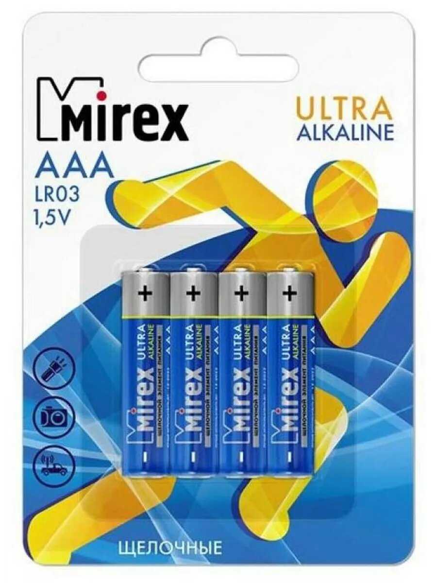Батарея щелочная Mirex LR03 (AAA) фотография 11