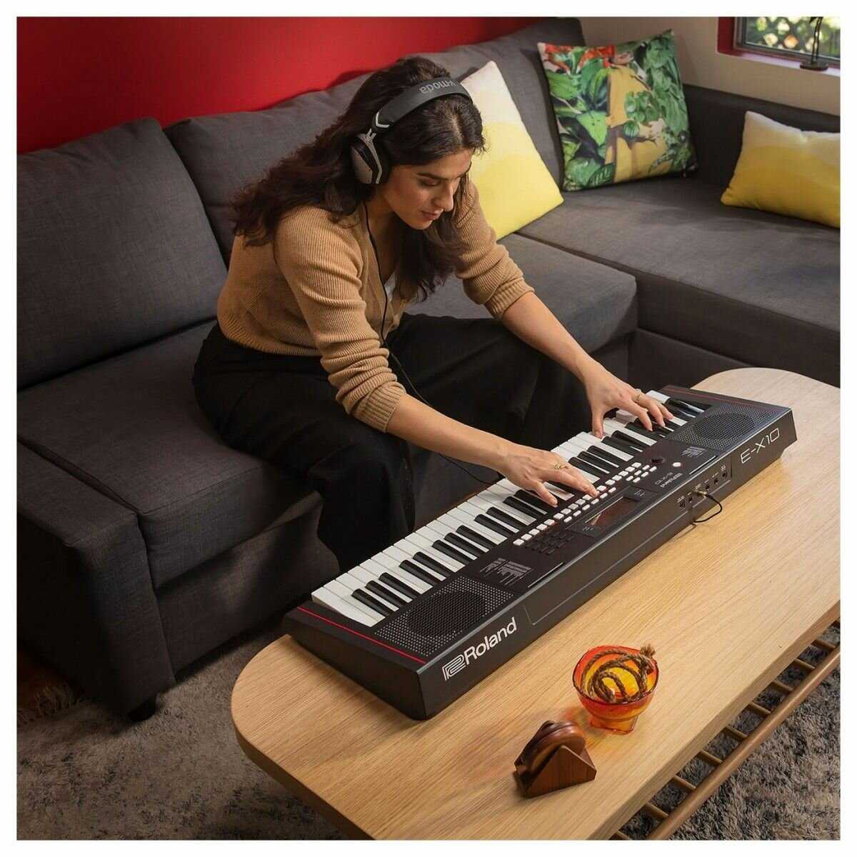 Синтезатор Roland E-X10 с автоаккомпанементом, 61 клавиша, 64 полифония, 207 стилей, 610 тембров фотография 15
