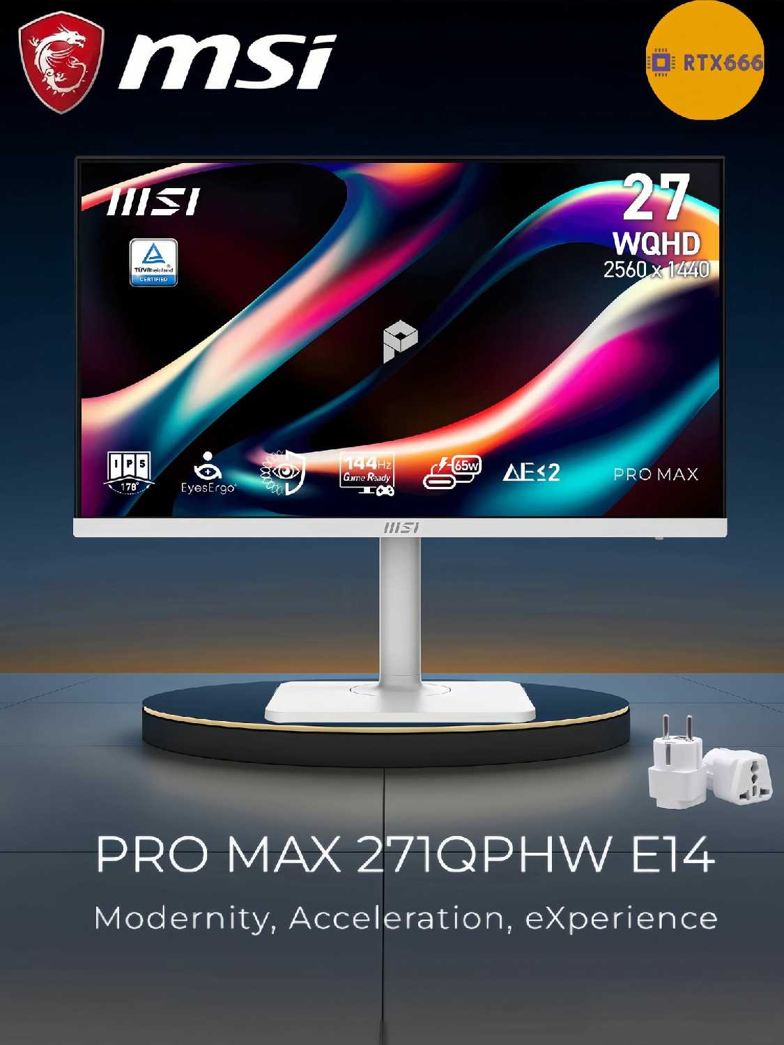 Монитор MSI PRO MAX 271QPHW E14 фотография 7