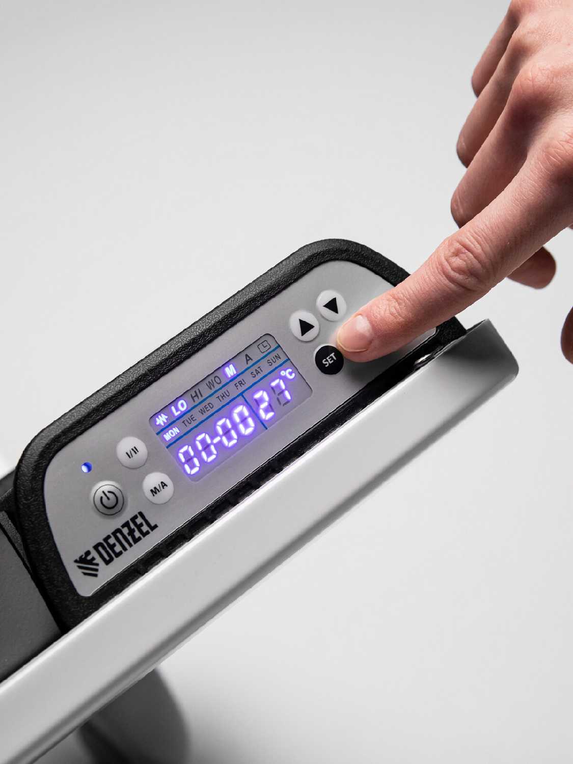 Конвектор гибридный электрический Denzel HybridX-2000 ИК нагреватель, цифровой термостат 98120 фотография 9