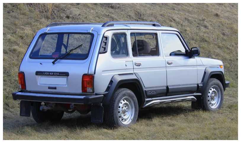 Рейлинги для автомобиля LADA 4х4 5 дв. (1993- ), (Niva Legend (2020- )) - черные фотография 3