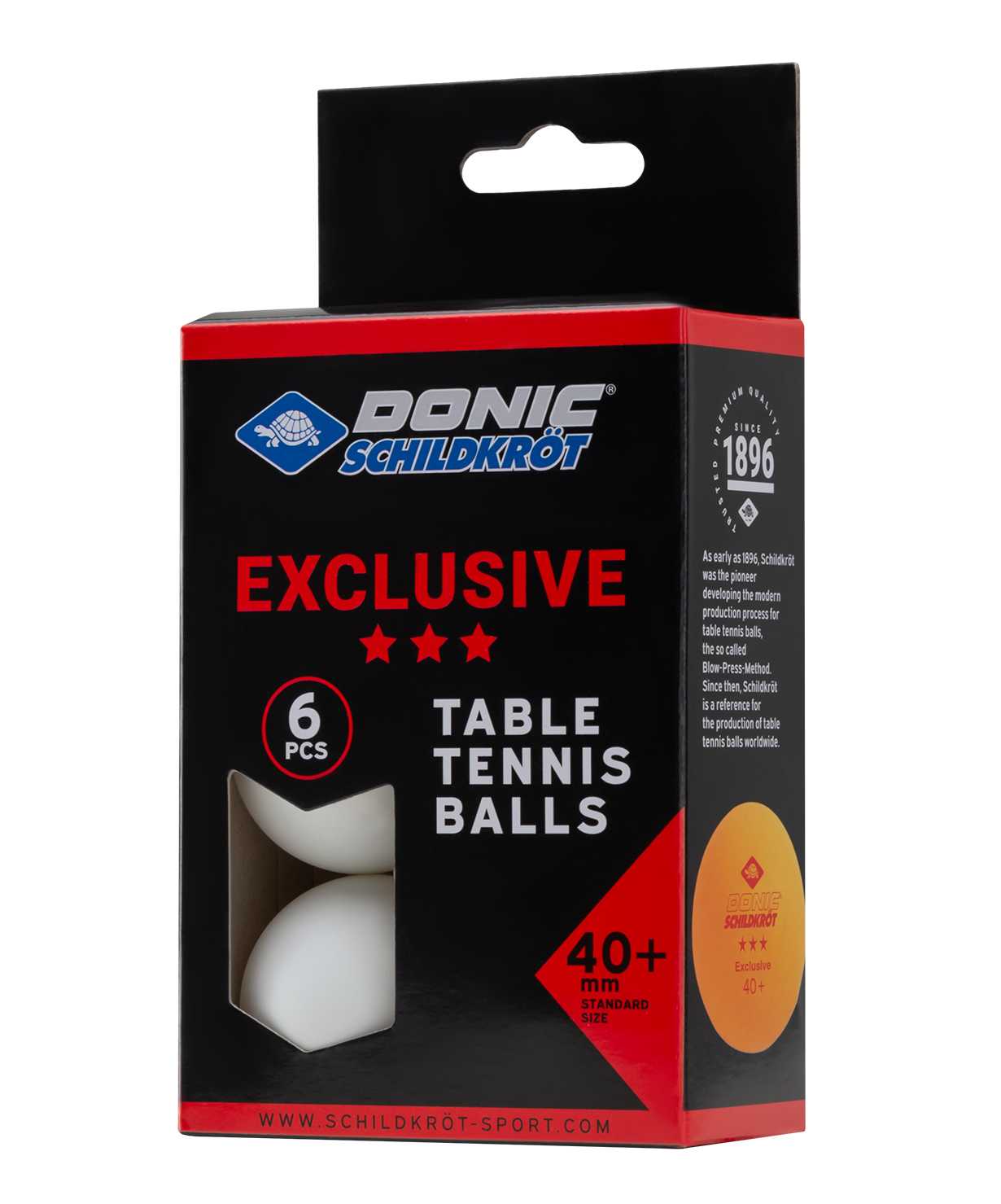 Мяч для настольного тенниса Donic 3 Exclusive (6 шт) фотография 1