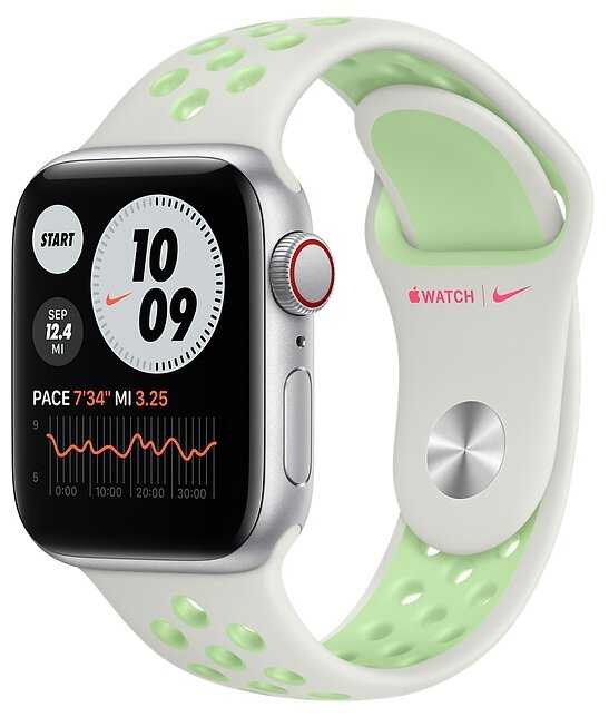 Умные часы Apple Watch SE GPS + Cellular 40мм Aluminum Case with Nike Sport Band