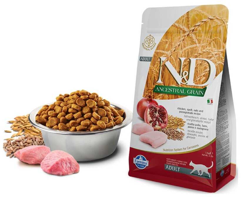 Корм для кошек Farmina N&D Ancestral Grain с курицей, гранатом, овсом, спельтой фотография 14