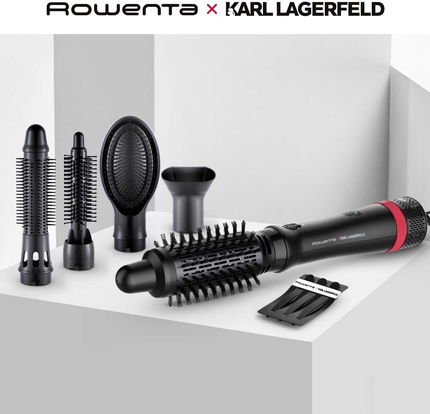 Фен щетка для волос Rowenta Karl Lagerfeld Express Style (CF635LF0)