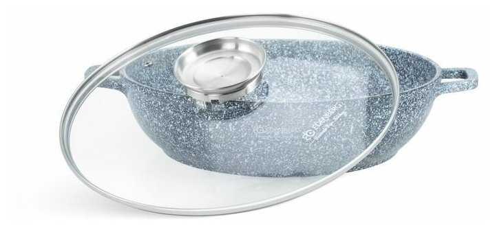 Казан Казан из литого алюминия с мраморным покрытием и крышкой (3.3л)