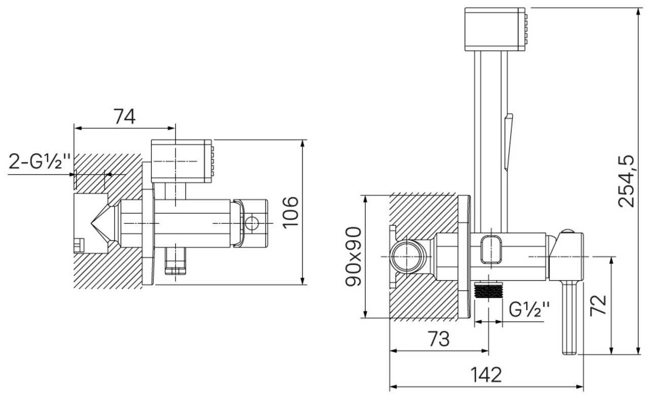 Смеситель IDDIS Смеситель с гигиеническим душем (004SBS0i08) фотография 5